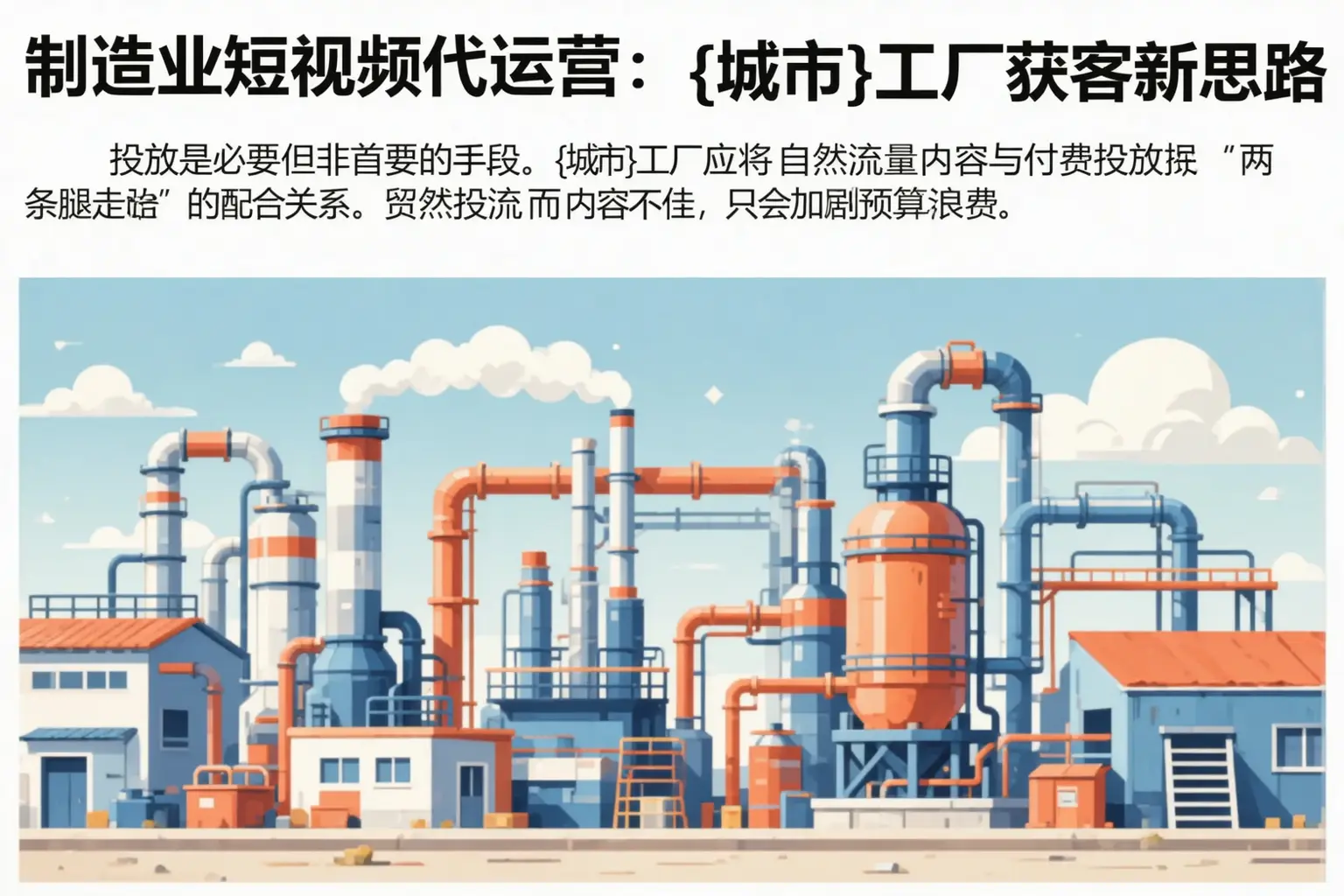制造业短视频代运营:盘锦工厂获客新思路