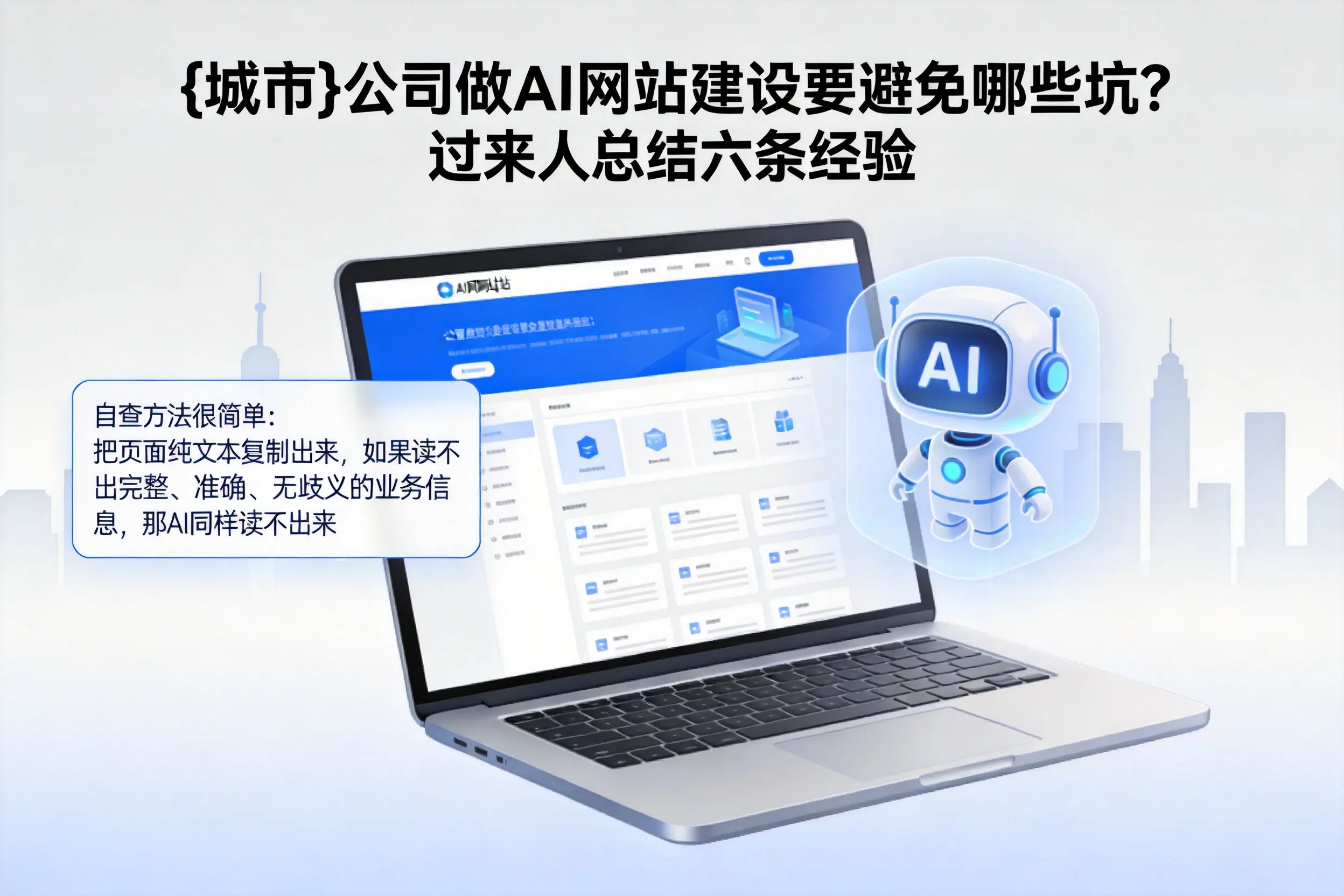 盘锦公司做AI网站建设要避免哪些坑？过来人总结六条经验