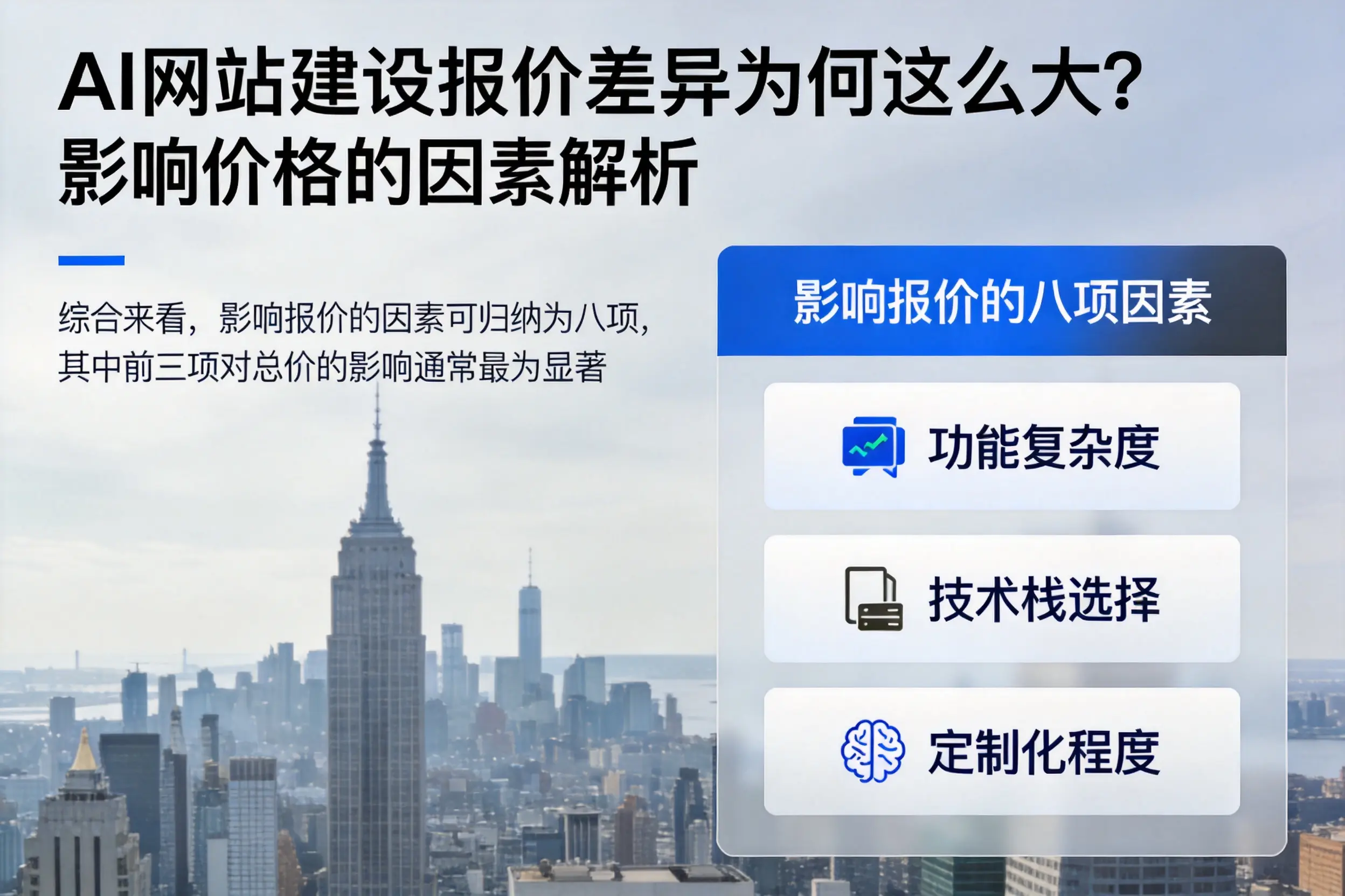 盘锦AI网站建设报价差异为何这么大？影响价格的因素解析