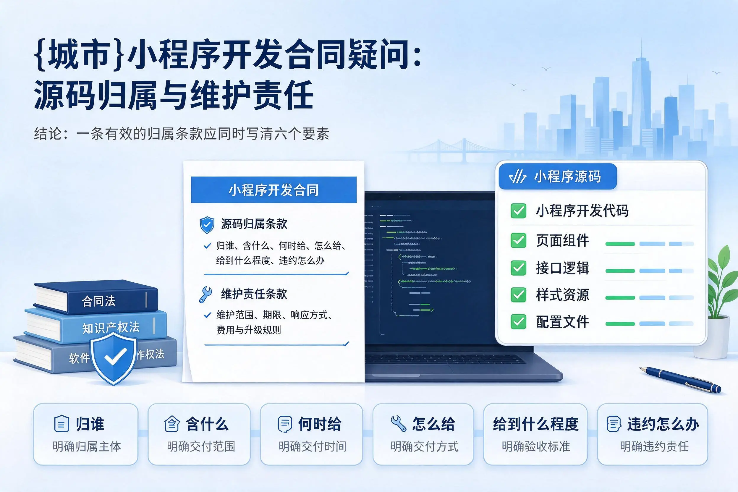 盘锦小程序开发合同疑问:源码归属与维护责任