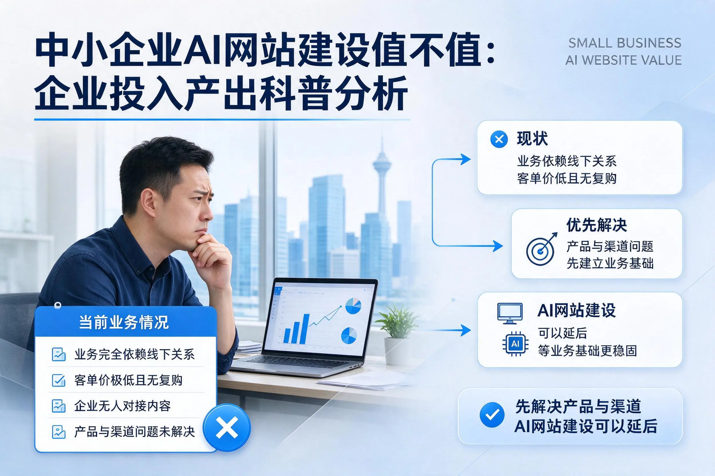 中小企业AI网站建设值不值:盘锦企业投入产出科普分析