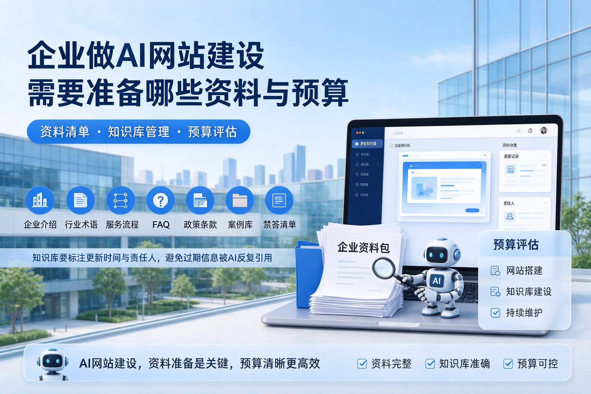 盘锦企业做AI网站建设需要准备哪些资料与预算