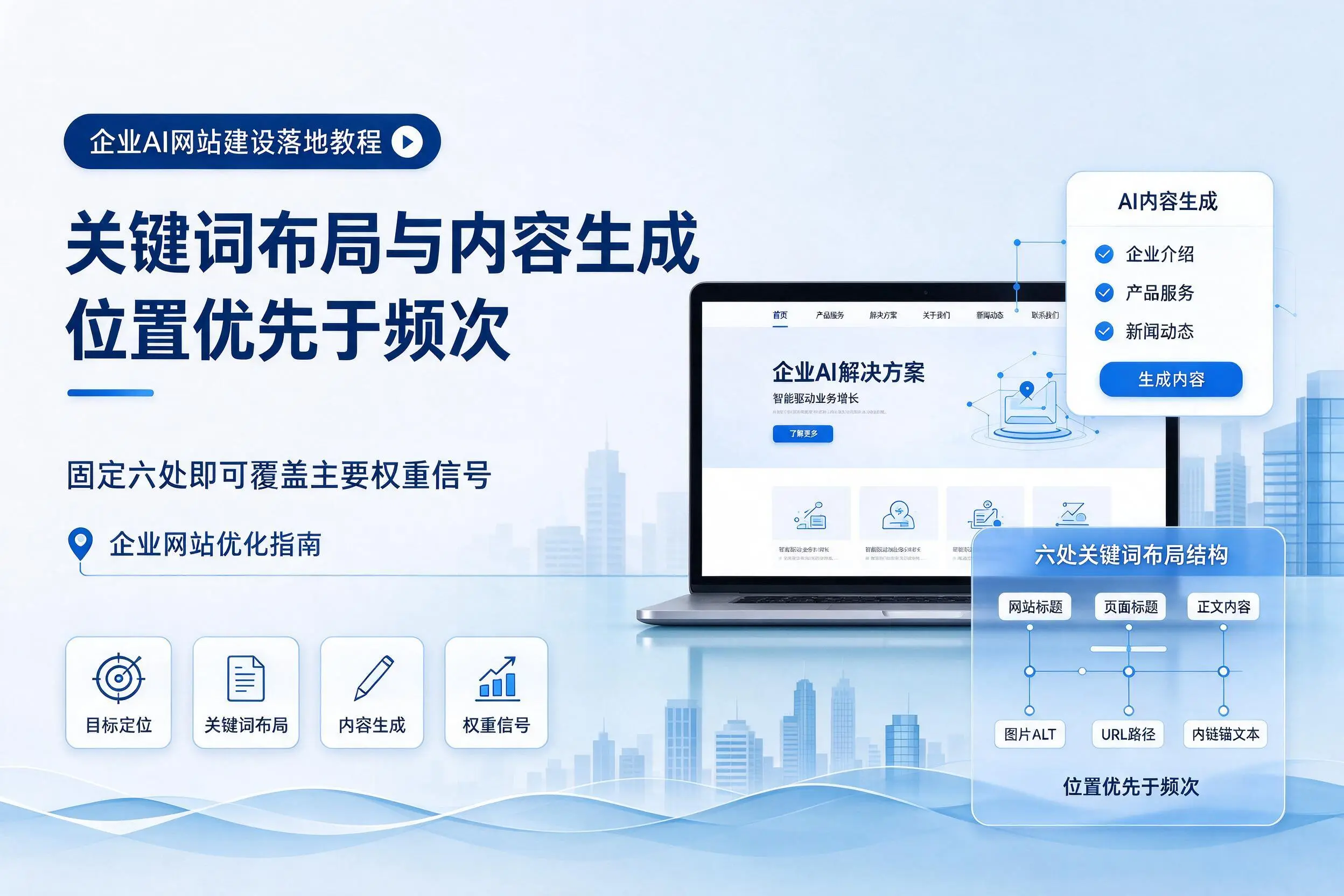 盘锦企业AI网站建设落地教程:关键词布局与内容生成